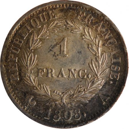 1 FRANC NAPOLEON I  1808 A PARIS