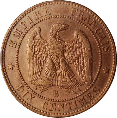 10 CENTIMES NAPOLEON III 1854 B ROUEN