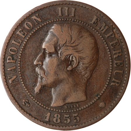 10 CENTIMES NAPOLEON III 1855 MA MARSEILLE