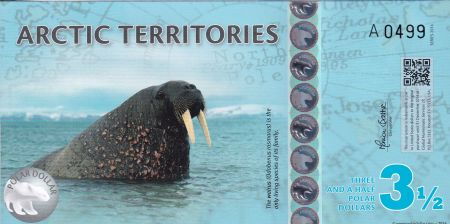 3 1/2 Dollars - Artic territories - 2014