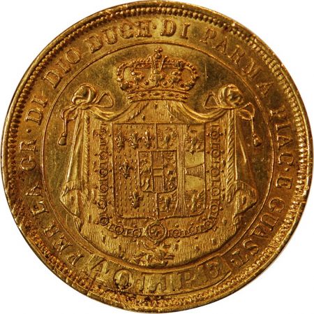 40 Lire OR 1815 Duché de Parme - Marie Louise - Armoiries