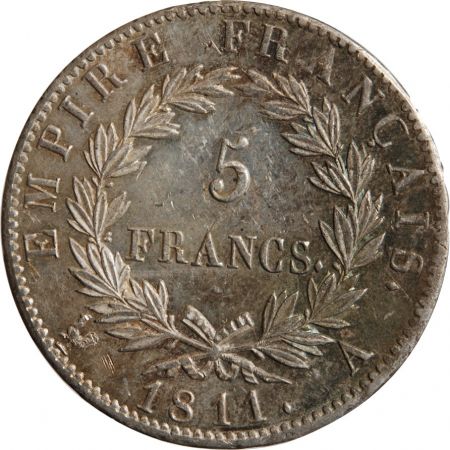 5 FRANCS NAPOLEON I  1811 A PARIS
