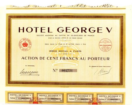 Action Hotel George V - Orange