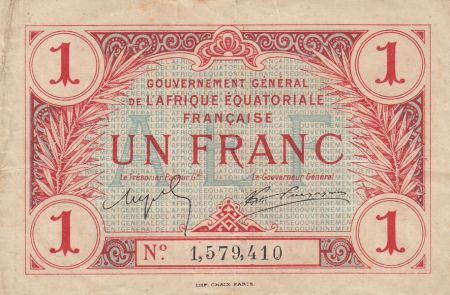 AEF 1 Franc 1917 - N°1579410