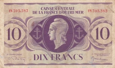 AEF 10 Francs Marianne 1944 - Série FN 393.383