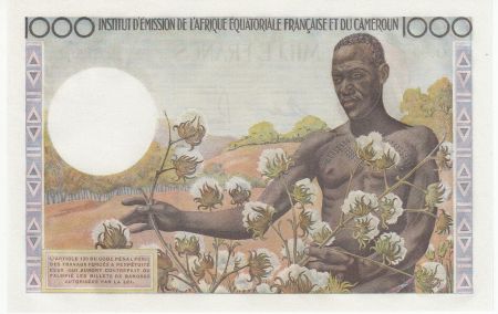 AEF 1000 Francs AEF et Cameroun - 1957 - Epreuve - Specimen - Neuf