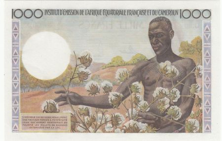 AEF 1000 Francs AEF et Cameroun - 1957 - Epreuve - Specimen - Neuf