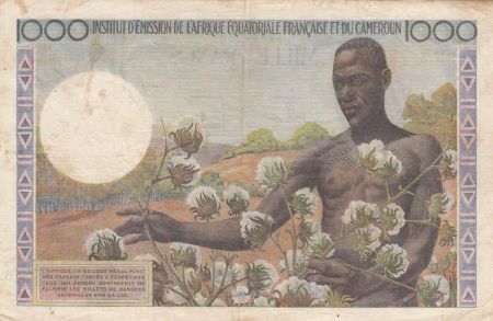 AEF 1000 Francs AEF et Cameroun - 1957 Série N.3