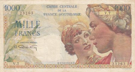 AEF 1000 Francs Union Française - 1946 - Série V.7