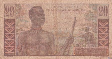AEF 20 Francs Emile Gentil - 1946 -  Série J.17 - B+ - P.22