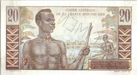 AEF 20 Francs Emile Gentil - 1946 -  Spécimen