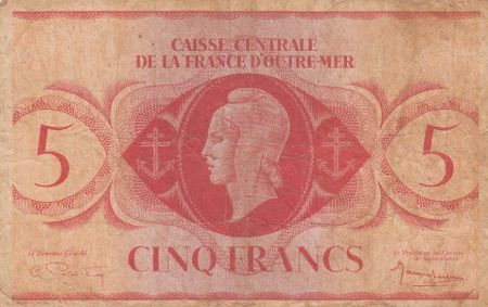 AEF 5 Francs Marianne 1944 - sans série
