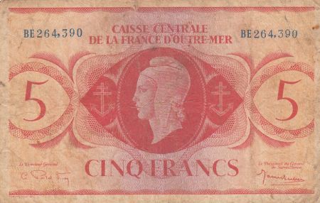 AEF 5 Francs Marianne 1944 - Série BE 264.390