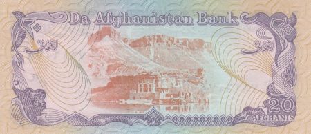 Afghanistan 20 Afghanis Montagne - 1979