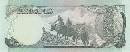 Afghanistan 50 Afghanis Prés. Muhammad Daud - Yaks - 1977