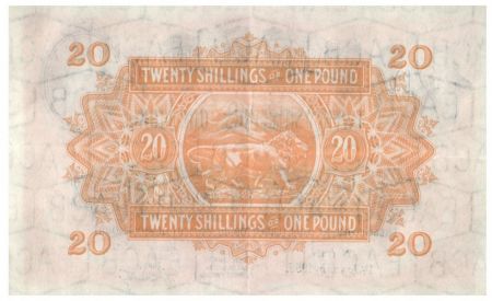 Afrique de l\'Est Britannique 20 Shillings Elizabeth II - Lion - 1955