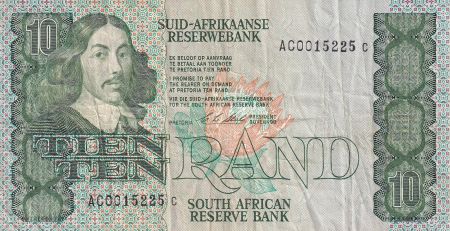 Afrique du Sud 10 Rand - Jan Van Riebeeck - Industrie - 1989 - TB+ - P.120e