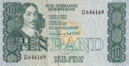 Afrique du Sud 10 Rand - Jan Van Riebeek - Mouton - ND (1985-1990) - P.120d