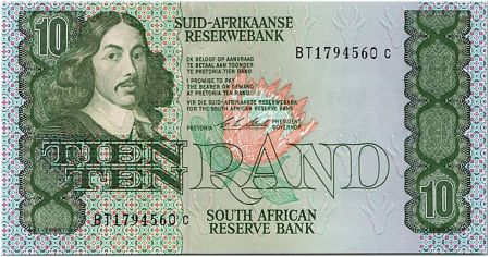 Afrique du Sud 10 Rand 1990-93  - Jan Van Riebeeck - Béliers