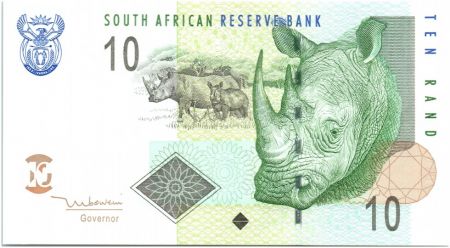 Afrique du Sud 10 Rand Rhinocéros - 2005