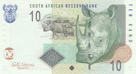 Afrique du Sud 10 Rand Rhinocéros - 2009