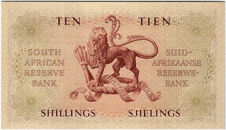Afrique du Sud 10 Shillings 1958 - Jan Van Riebeeck - Armoirie