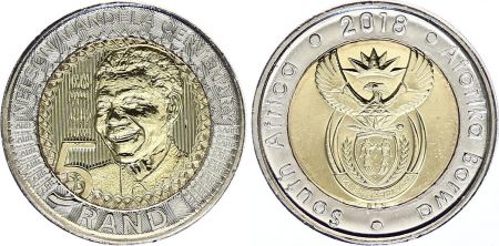 Afrique du Sud 5 Rand, Nelson Mandela - 2018 Bimetal