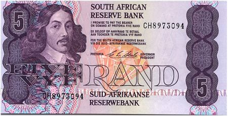 Afrique du Sud 5 Rand 1990-94 - Jan Van Riebeeck - Mine
