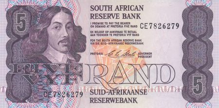 Afrique du Sud 5 Rand ND1990 - Jan Van Riebeek, Usine