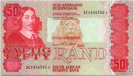 Afrique du Sud 50 Rand 1990  - Jan Van Riebeeck - Animaux