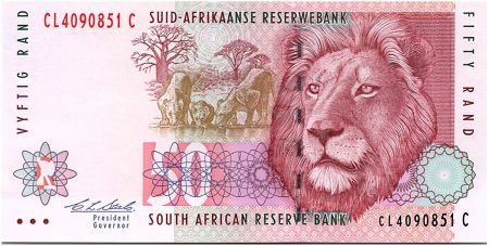 Afrique du Sud 50 Rand 1992 - Lion - Raffinerie