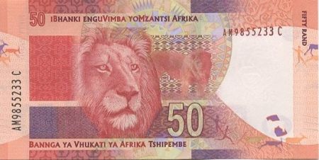 Afrique du Sud 50 Rand 2012 - Nelson Mandela - Lions
