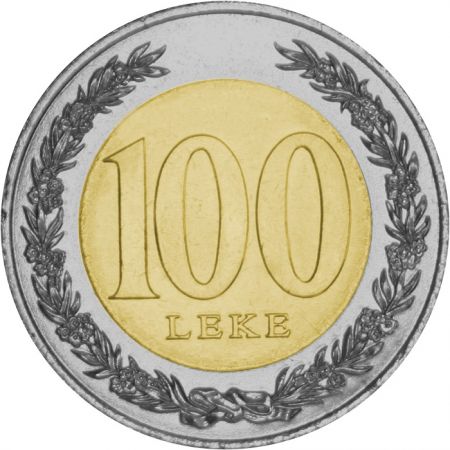 Albanie 100 Leke 2000 Albanie- Bimétallique
