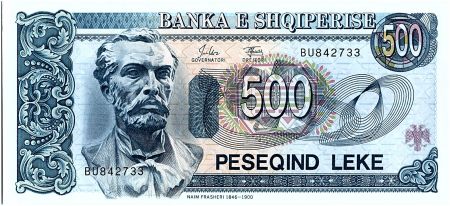 Albanie 500 Leké - Naim FRASHERI (1846-1900) - 1994