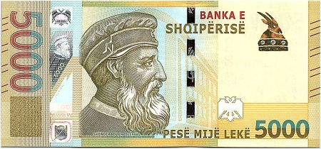 Albanie 5000 Leké - Skenderbeu (1405-1468) - 2019 Neuf