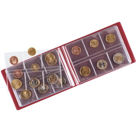 Album numismatique de poche Color pour 48 monnaies (jaune)