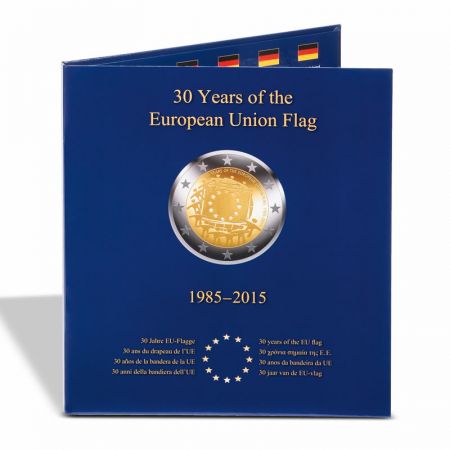Album PRESSO pour les 23 pièces de 2 euros commémoratives « 30 ans du drapeau de lUE »