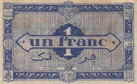Algérie 1 Franc - Région économique - 31-1-1944 Série B