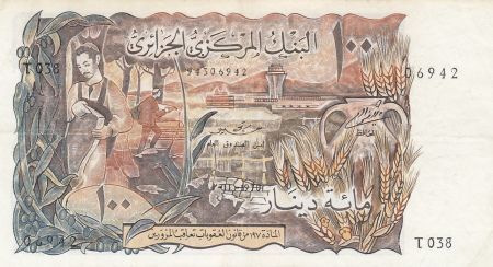Algérie 100 Dinars  - Paysan, gazelle - 01-11-1970 Série U.095
