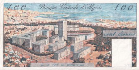 Algérie 100 Dinars - Port d\'Alger - 1964- Série D.1957 - TTB+ - P.125a