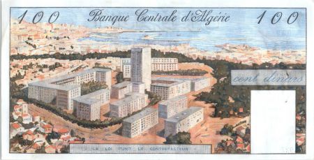 Algérie 100 Dinars Port d\'Alger - 1964