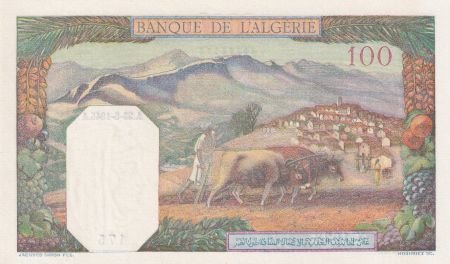 Algérie 100 Francs  Notable Algerien - 23-05-1945 - Série X.1928