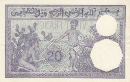 Algérie 20 Francs Jeune Femme - 26-02-1927 - Série T.2325