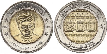 Algérie 200 Dinars - Ahmed Zabana - 2021 - Bimétallique