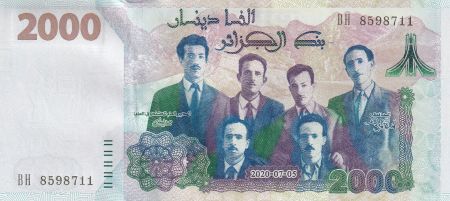 Algérie 2000 Dinars - 58ème anniversaire de l\'indépendance - 2020 - Série BH - P.NEW