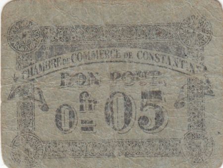 Algérie 5 Centimes - Chambre de Commerce de Constantine - 1915