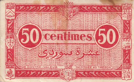 Algérie 50 Centimes - 1944 - Série I 2 - Deuxième émission - Figuier