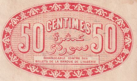 Algérie 50 Centimes - Chambre de Commerce d\'Alger - 13 janvier 1915 - P.137-5