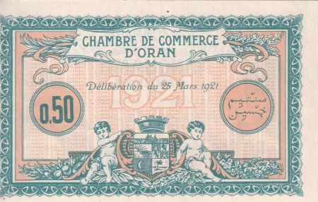 Algérie 50 Centimes - Chambre de commerce d\'Oran - 1921 - P.141.25