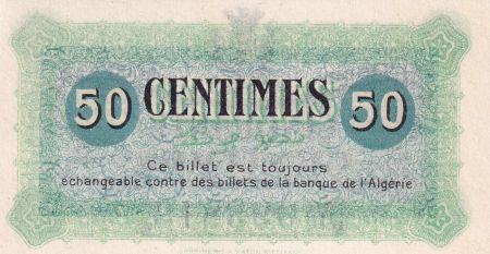 Algérie 50 Centimes - Chambre de commerce de Constantine - 1915 - Série B - P.140.3